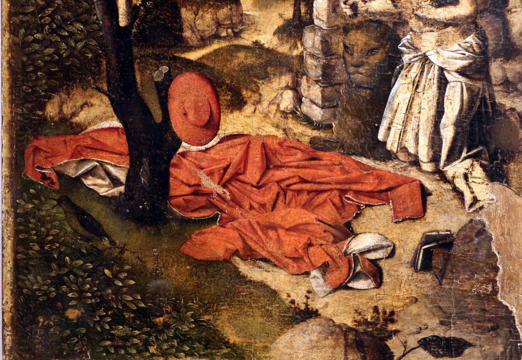 Saint Jérôme pénitent au désert, par Antonello da Messina (vers 1460).