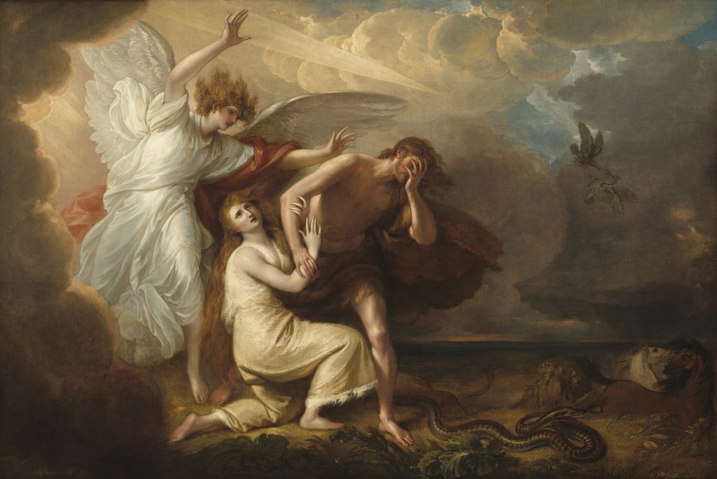 L'expulsion d'Adam et Ève du paradis, Benjamin West