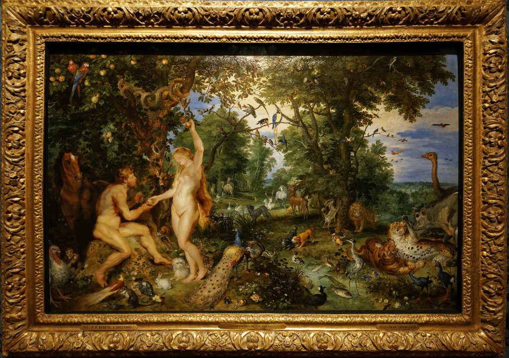 Le jardin d'Éden avec la chute de l'homme, Brueghel et Rubens