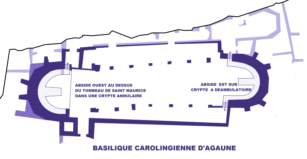 Site de Saint-Maurice d'Agaune dans le Valais, berceau du culte de saint Maurice