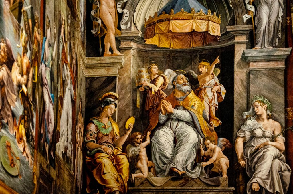 Peinture religieuse de la Renaissance italienne, figures drapées et composition monumentale